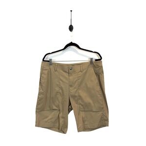 Lululemon Weekender Shorts Men's 36 Brown Khaki 9" Golf Chino Stretch